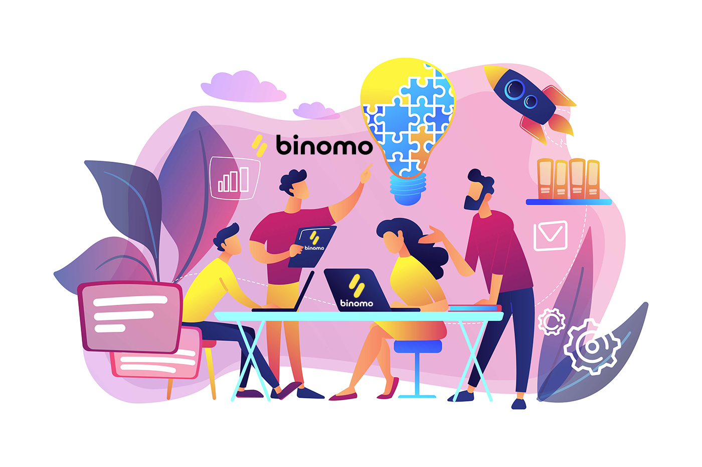 Hvordan bli med i affiliate-programmet og bli partner i Binomo