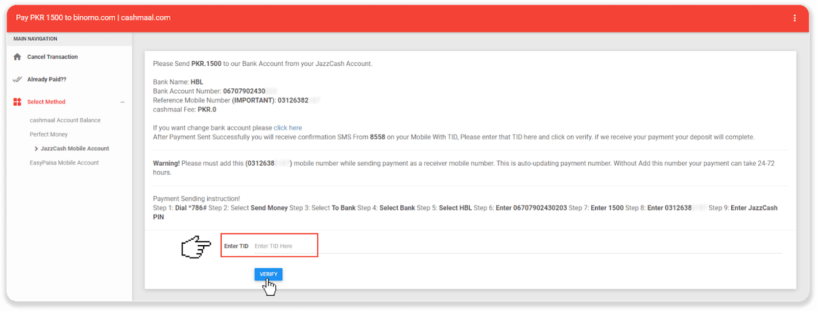 Deposit Funds in Binomo via Pakistan Bank Cards (MasterCard / JCB), Bank Transfer and E-wallets (CashMaal, Perfect Money, Easypaisa, Bukhari Exchange, Upaisa, Jazz Cash, Neteller, Skrill, AstroPay, Advcash) Deposit Funds in Binomo via Pakistan Bank Cards (MasterCard / JCB), Bank Transfer and E-wallets (CashMaal, Perfect Money, Easypaisa, Bukhari Exchange, Upaisa, Jazz Cash, Neteller, Skrill, AstroPay, Advcash)