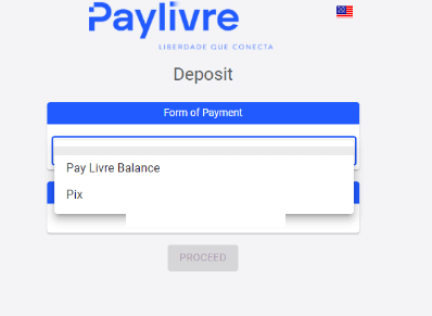 إيداع الأموال على Binomo عبر الخدمات المصرفية عبر الإنترنت في البرازيل (Bank Transer، Paylivre، Loterica، Itau، Boleto Rapido) والمحافظ الإلكترونية (Picpay، Astropay، Banco do Brasil، Santander، Bradesco، Neteller، Skrill، WebMoney، Advcash)