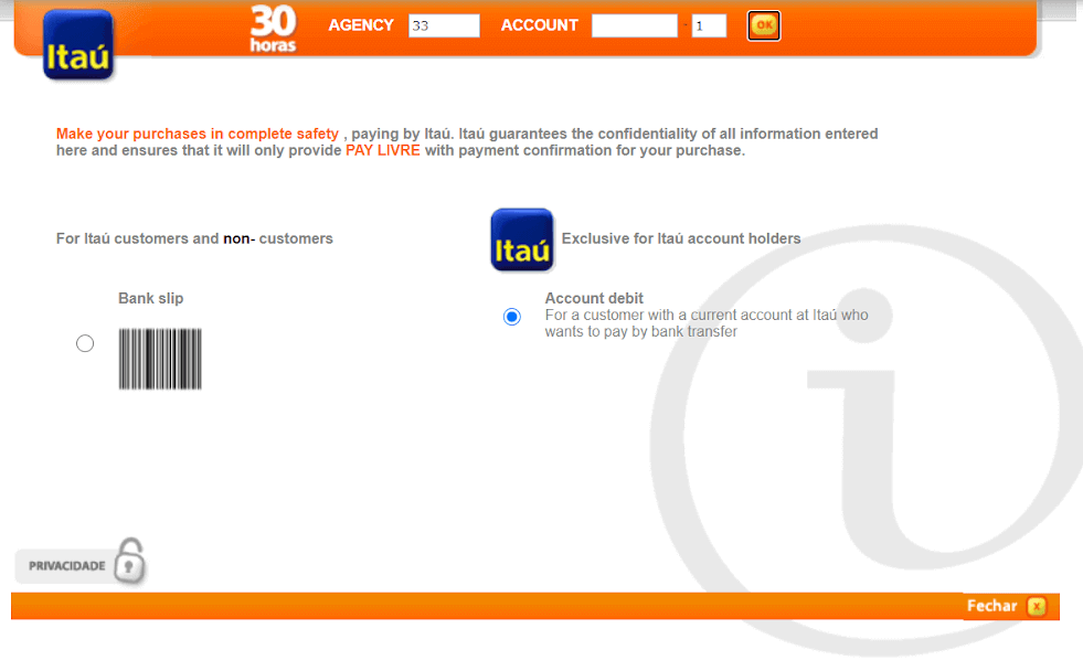 Binomo боюнча каражаттарды Бразилиянын Интернет-Банкинг (Bank Transer, Paylivre, Loterica, Itau, Boleto Rapido) жана электрондук капчыктар (Picpay, Astropay, Banco do Brasil, Santander, Bradesco, Neteller, Skrill, WebMoney, Advcash) аркылуу салыңыз.