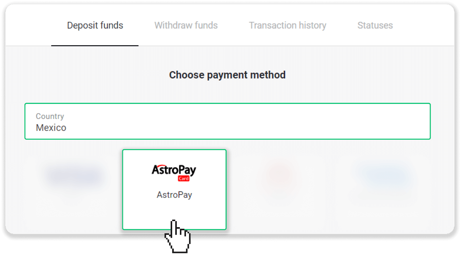 Deposit Funds on Binomo via E-wallets (Webmoney WMZ, Picpay, Neteller, Astropay, Cash U, Skrill, ADV cash, AstroPay Card, Perfect Money) Deposit Funds on Binomo via E-wallets (Webmoney WMZ, Picpay, Neteller, Astropay, Cash U, Skrill, ADV cash, AstroPay Card, Perfect Money)