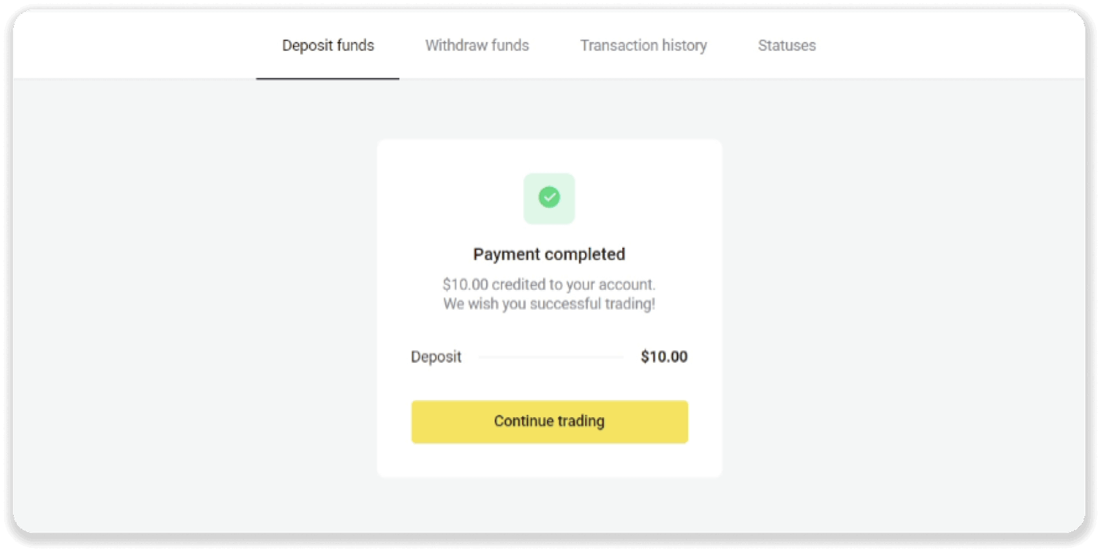 Binomo боюнча акча каражаттарын электрондук капчыктар аркылуу салуу (Webmoney WMZ, Picpay, Neteller, Astropay, Cash U, Skrill, ADV cash, AstroPay Card, Perfect Money)