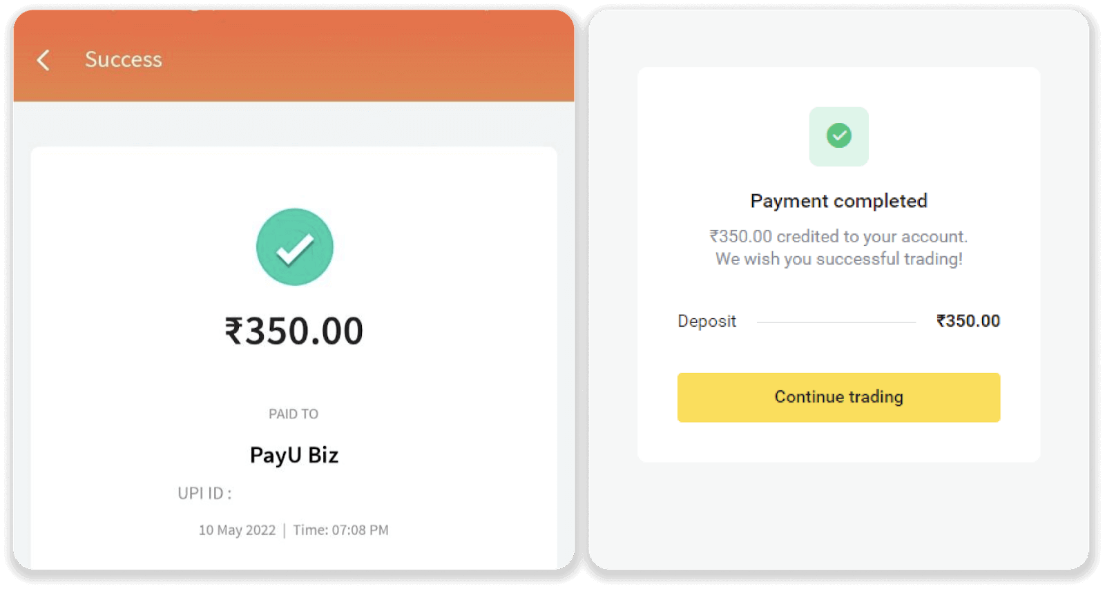 Deposit Funds on Binomo via India Bank Cards (Visa / MasterCard / Rupay), Bank Transfer (IMPS, HDFC Bank, IndusInd Bank, Freecharge, Mobikwik, Ola Money, Airtel, Internet Banking), E-wallets (Jio Money, Jeton, PayTM, UPI) Deposit Funds on Binomo via India Bank Cards (Visa / MasterCard / Rupay), Bank Transfer (IMPS, HDFC Bank, IndusInd Bank, Freecharge, Mobikwik, Ola Money, Airtel, Internet Banking), E-wallets (Jio Money, Jeton, PayTM, UPI)