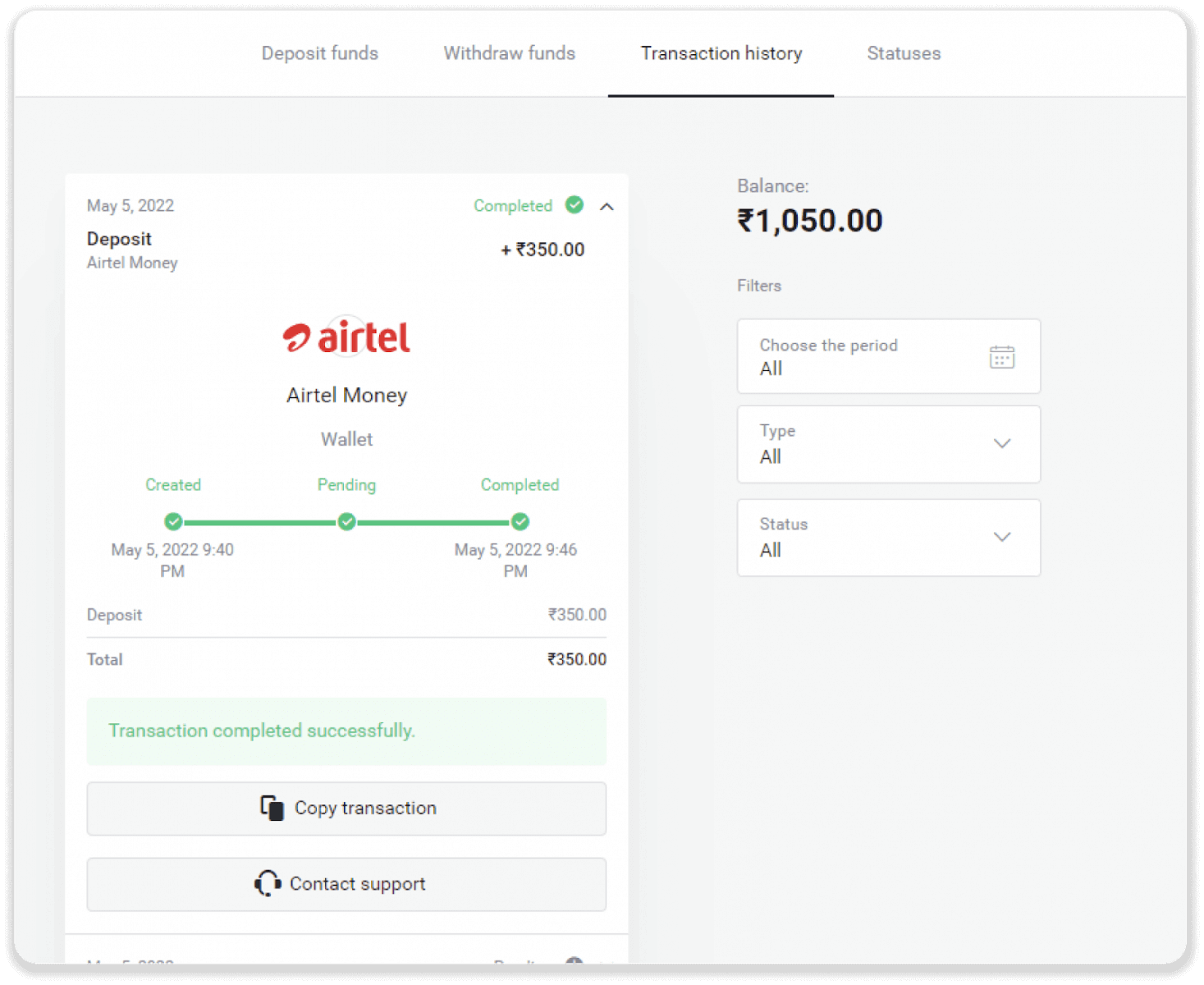 Deposit Funds on Binomo via India Bank Cards (Visa / MasterCard / Rupay), Bank Transfer (IMPS, HDFC Bank, IndusInd Bank, Freecharge, Mobikwik, Ola Money, Airtel, Internet Banking), E-wallets (Jio Money, Jeton, PayTM, UPI) Deposit Funds on Binomo via India Bank Cards (Visa / MasterCard / Rupay), Bank Transfer (IMPS, HDFC Bank, IndusInd Bank, Freecharge, Mobikwik, Ola Money, Airtel, Internet Banking), E-wallets (Jio Money, Jeton, PayTM, UPI)