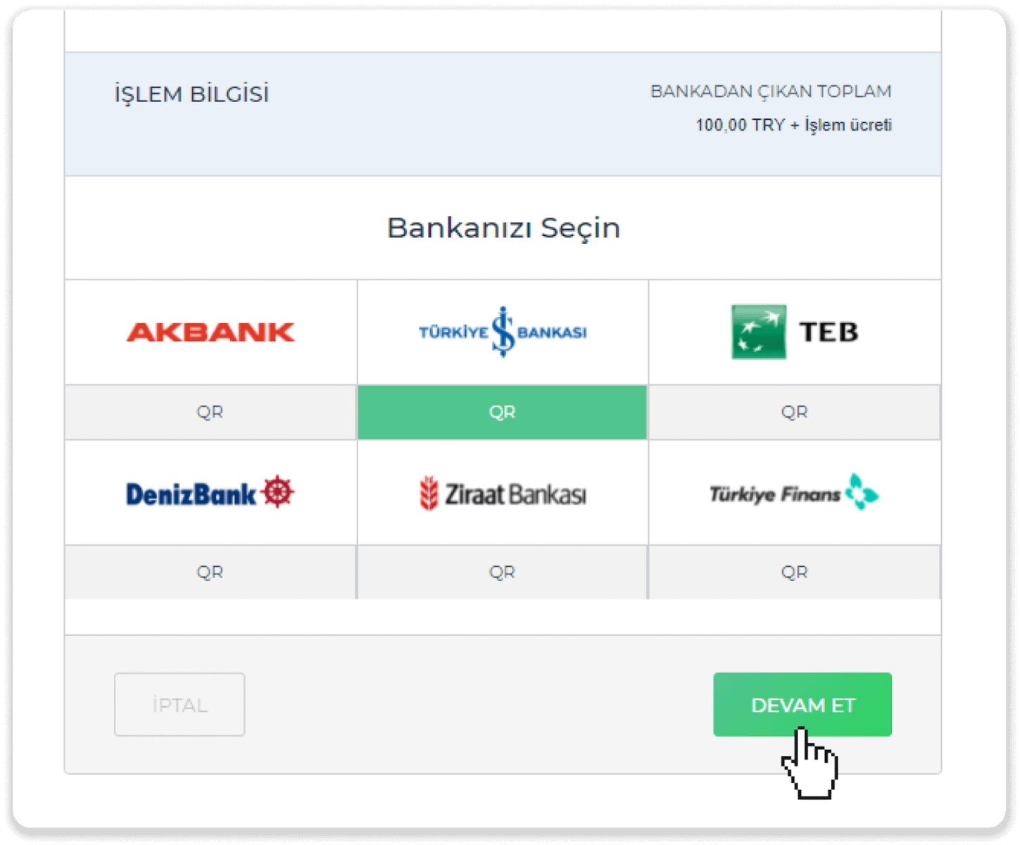 Deposit Funds on Binomo via Turkey Bank Cards (Visa / MasterCard / Maestro), Internet Banking (Bank transfer, CEPbank, QR Code) and E-wallets (Jeton, Payfix, Hizli Papara, Papara) Deposit Funds on Binomo via Turkey Bank Cards (Visa / MasterCard / Maestro), Internet Banking (Bank transfer, CEPbank, QR Code) and E-wallets (Jeton, Payfix, Hizli Papara, Papara)