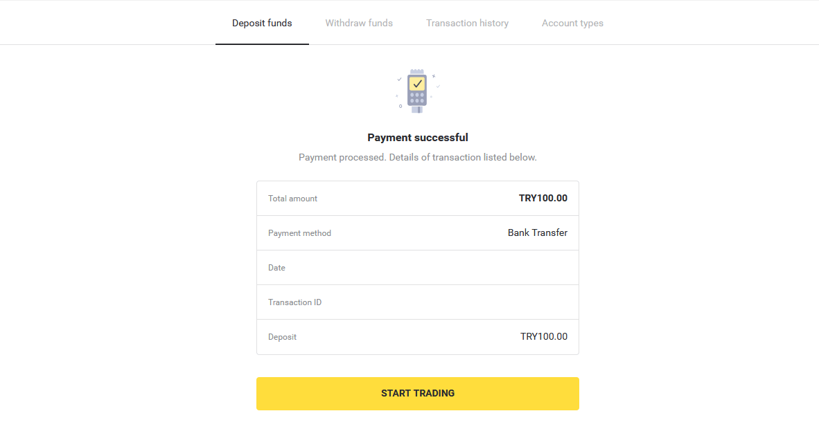Deposit Funds on Binomo via Turkey Bank Cards (Visa / MasterCard / Maestro), Internet Banking (Bank transfer, CEPbank, QR Code) and E-wallets (Jeton, Payfix, Hizli Papara, Papara) Deposit Funds on Binomo via Turkey Bank Cards (Visa / MasterCard / Maestro), Internet Banking (Bank transfer, CEPbank, QR Code) and E-wallets (Jeton, Payfix, Hizli Papara, Papara)