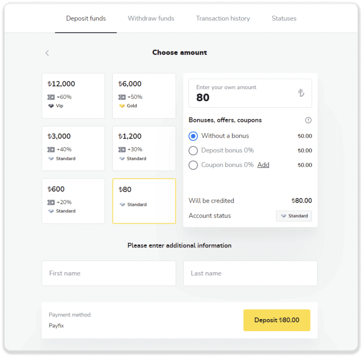 Deposit Funds on Binomo via Turkey Bank Cards (Visa / MasterCard / Maestro), Internet Banking (Bank transfer, CEPbank, QR Code) and E-wallets (Jeton, Payfix, Hizli Papara, Papara) Deposit Funds on Binomo via Turkey Bank Cards (Visa / MasterCard / Maestro), Internet Banking (Bank transfer, CEPbank, QR Code) and E-wallets (Jeton, Payfix, Hizli Papara, Papara)