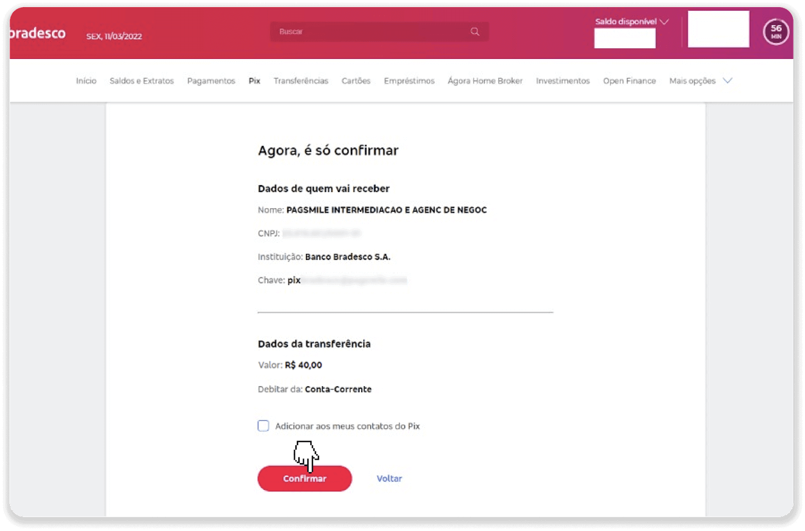 إيداع الأموال عبر التحويل البنكي (Itau، PicPay، Loterica، Boleto Rapido، Paylivre، Pagsmile، Bradesco، Santander) على Binomo إيداع الأموال عبر التحويل البنكي (Itau، PicPay، Loterica، Boleto Rapido، Paylivre، Pagsmile، Bradesco، Santander) على Binomo