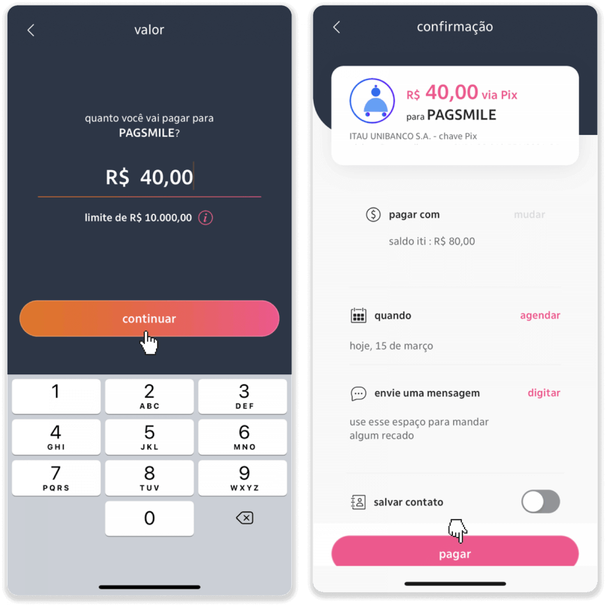 إيداع الأموال عبر التحويل البنكي (Itau، PicPay، Loterica، Boleto Rapido، Paylivre، Pagsmile، Bradesco، Santander) على Binomo إيداع الأموال عبر التحويل البنكي (Itau، PicPay، Loterica، Boleto Rapido، Paylivre، Pagsmile، Bradesco، Santander) على Binomo