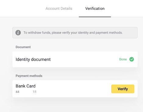 Frequently Asked Questions (FAQ) of Verification on Binomo