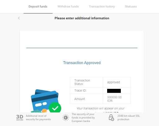 Deposit Funds in Binomo via Indonesia Bank Transfer (Virtual Account, Virtual Account Bank Mandiri, Internet Banking)