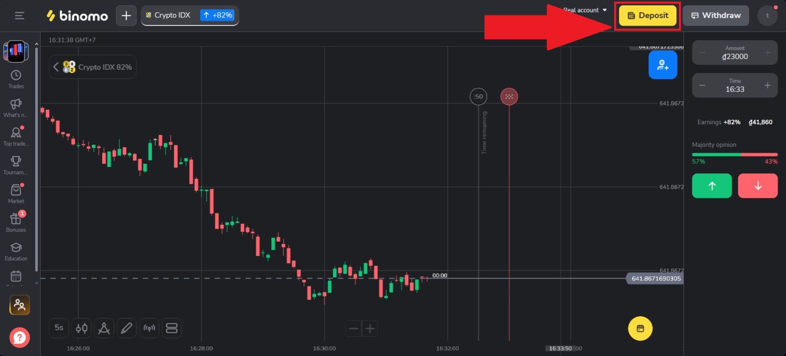 Ki jan yo depoze lajan sou Binomo nan 2026: Gid etap pa etap, frè ak tan pwosesis