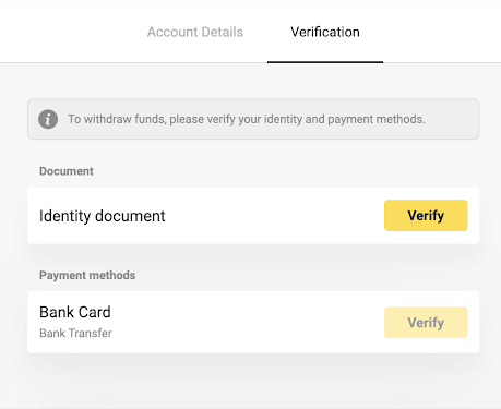 Com iniciar la sessió i verificar el compte a Binomo Com iniciar la sessió i verificar el compte a Binomo