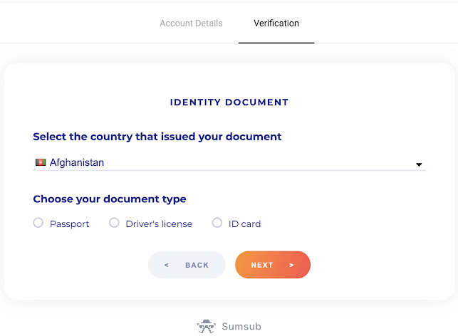 Com iniciar la sessió i verificar el compte a Binomo Com iniciar la sessió i verificar el compte a Binomo
