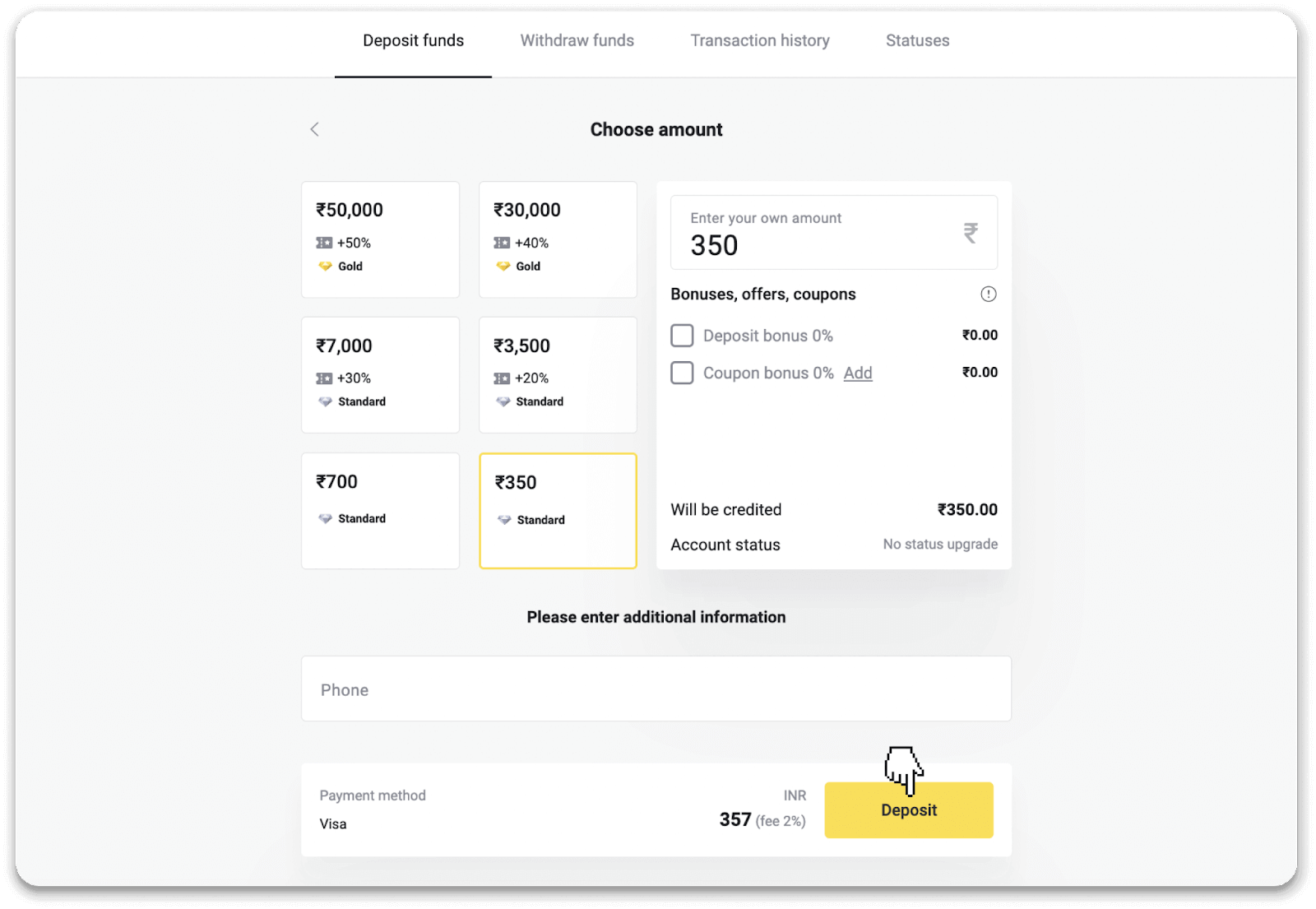 Momwe Mungalowerere ndi Kuyika Ndalama mu Binomo Momwe Mungalowerere ndi Kuyika Ndalama mu Binomo