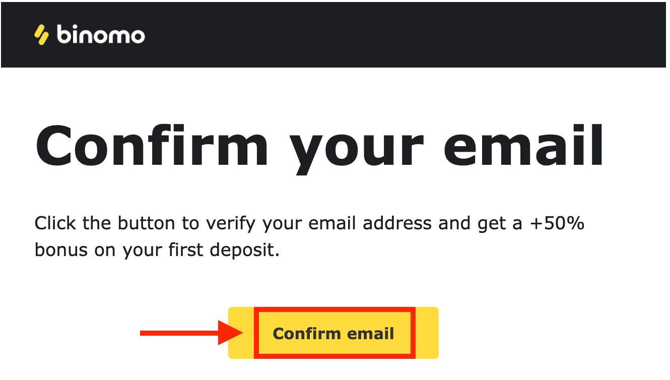Cómo registrarse en Binomo
