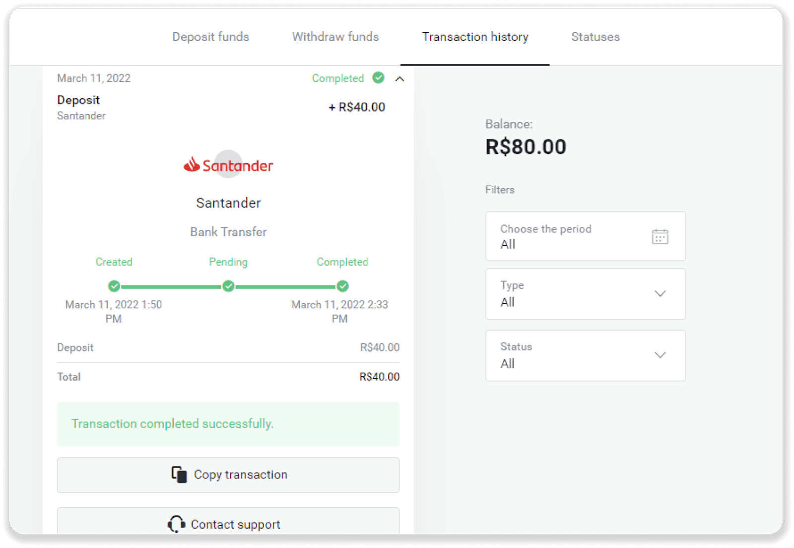 Како подићи и направити депозит на Binomo
