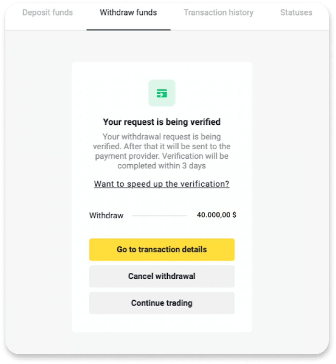 Conas Cistí a Aistarraingt ó Binomo go dtí mo E-sparán (Payfix, Webmoney WMZ, Tpaga, Perfect Money, airgead tirim ADV, PayTM, Globe Pay, AstroPay, Jeton Wallet) Conas Cistí a Aistarraingt ó Binomo go dtí mo E-sparán (Payfix, Webmoney WMZ, Tpaga, Perfect Money, airgead tirim ADV, PayTM, Globe Pay, AstroPay, Jeton Wallet)